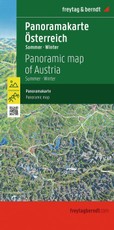 Österreich Panoramakarte, Sommer / Winter, freytag & berndt
