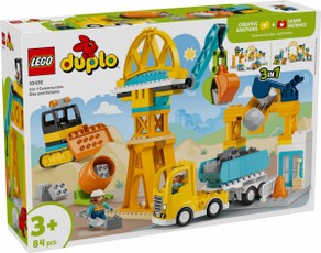 LEGO DUPLO 10476 – 3 viename: statybų aikštelė ir transporto priemonės