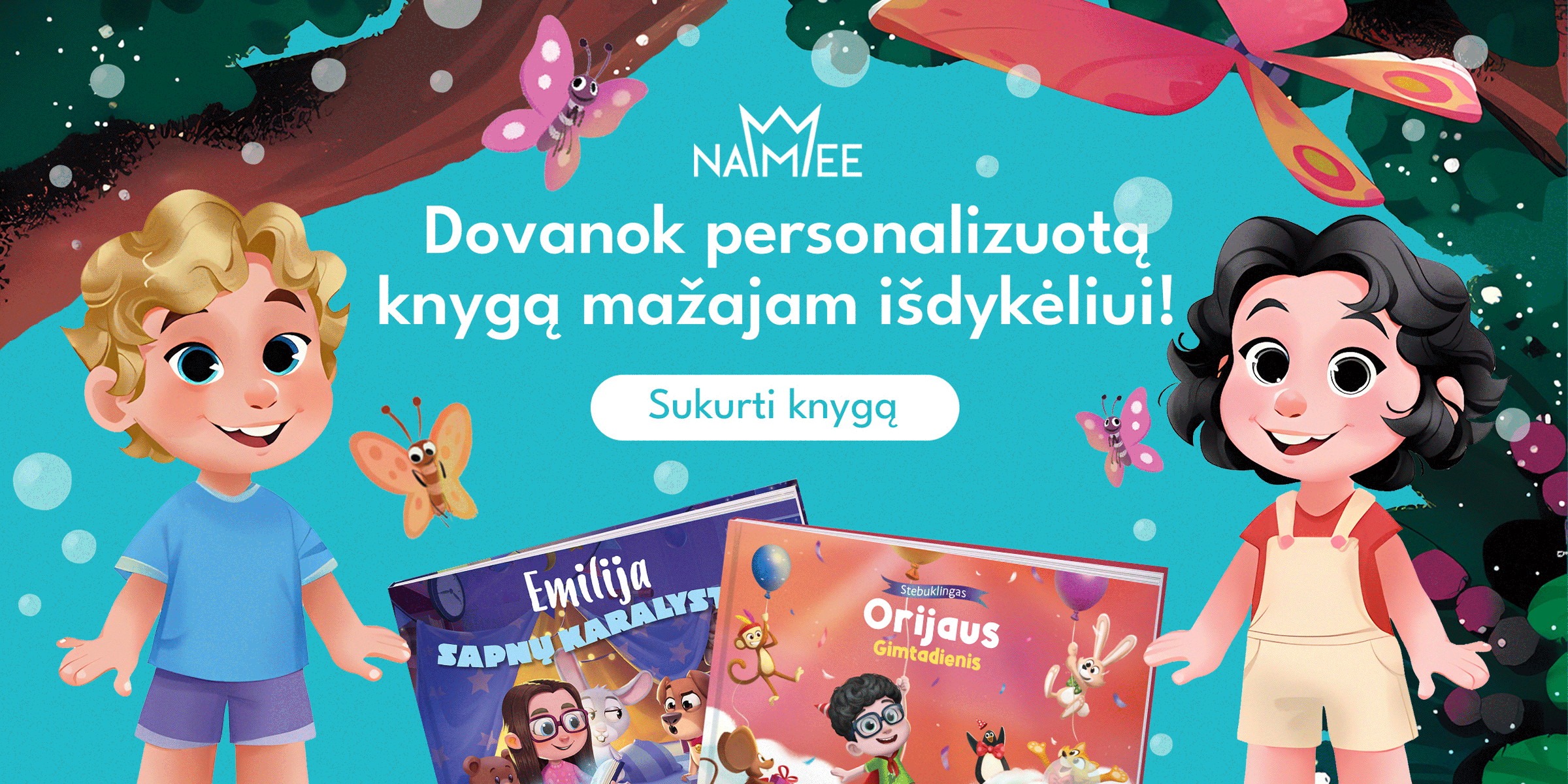 Namee personalizuotos knygutės