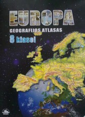 Europa. Geografijos atlasas 8 klasei. 1998