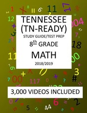 8th Grade TENNESSEE TN-READY, 2019 MATH, Test Prep