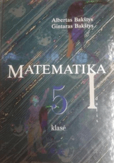 Matematika 5 klasė. I dalis