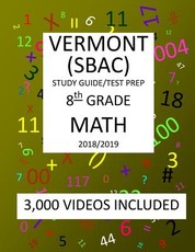 8th Grade VERMONT SBAC, 2019 MATH, Test Prep
