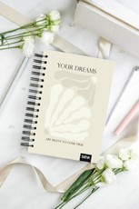 Laimės darbo knyga su spirale „Your Dreams“ 2024