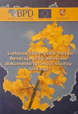 Lietuvos 2004–2006 metų bendrojo programavimo dokumento tyrimų ir studijų apžvalga