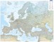 Europakarte physikalisch Poster 1:4,5 Mio.
