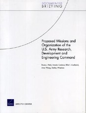 Proposed Missions and Organizations of the U.S. Army Research Development and Engineering Command