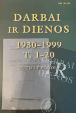 Darbai ir dienos, 1930–1999. Sisteminė rodyklė