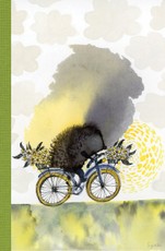 B60 Bloknotas „Ežiukas žiedų vėjyje“, lapai su taškeliais