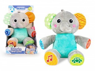 Interaktyvus pūkuotas dramblio žaislas