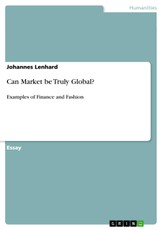 Lenhard, J: Can Market be Truly Global?