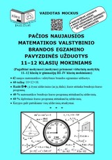 Pačios naujausios matematikos valstybinio brandos egzamino pavyzdinės užduotys 1