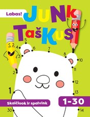 Junk taškus iki 30. Spalvinimo knygelė