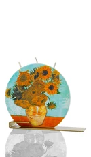 Žvakė FLATYZ „Vincent van Gogh – Sunflowers on Blue“ Žvakė FLATYZ „Vincent van Gogh – Sunflowers on Blue“