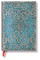 Maya Blue Hardcover Journals MIDI 240 Pg Lined Silver Filigree Collection