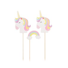 Smeigtukai „Unicorn and Rainbow“, 22 cm, 6 vnt.