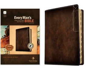 NLT Every Man's Bible, Filament Enabled, Deluxe Explorer Edition (Leatherlike, Brown, Indexed, Red Letter)