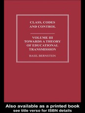 Towards a Theory of Educational Transmissions