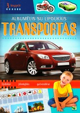 Albumėlis su lipdukais. Transportas (3 knygelė)