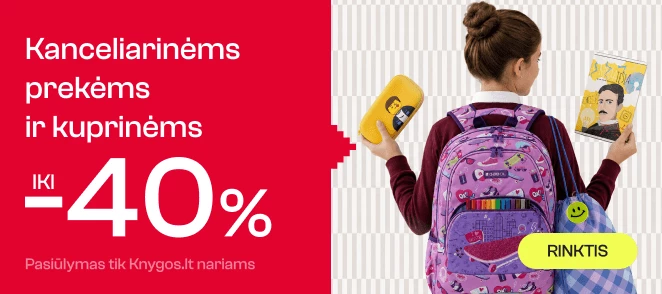 Kanceliarinėms prekėms, kuprinėms ir sportiniams krepšiams iki 40%!