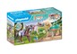 PLAYMOBIL WORLD OF HORSES Trys žirgai su balnais 71356