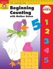 Learning Line: Beginning Counting with Mother Goose, Prek - Kindergarten, Workbook