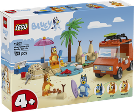 LEGO 4PLUS Bluey's Beach & Family Car Trip