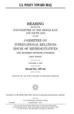 U.S. policy toward Iraq