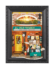 Medinis konstruktorius ROBOTIME „Old Times Bookstore 3D“, 157 dalių