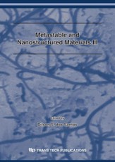 Metastable and Nanostructured Materials III