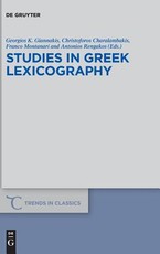 Studies in Greek Lexicography