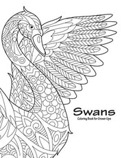 Swans Coloring Book for Grown-Ups 1
