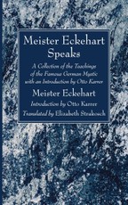 Meister Eckehart Speaks