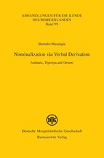 Nominalization via Verbal Derivation