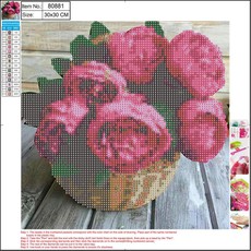 Deimantinė mozaika „Puokštė“, 30x30 cm