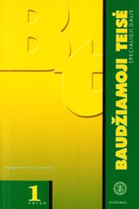 Lietuvos baudžiamoji teisė. Specialioji dalis. 1 knyga