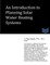 An Introduction to Planning Solar Water Heating Systems