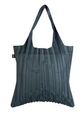 LOQI pirkinių krepšys „PLEATED Charcoal Bag“