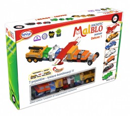 MALIK Malblo magnetinių transporto priemonių rinkinys Deluxe 1