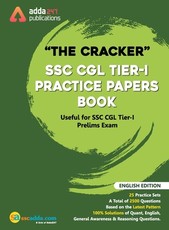 The Cracker SSC CGL Tier I Practice Papers Book ( In English Printed Edition)