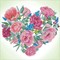 Deimantinė mozaika BLOSSOMING HEART 32x32