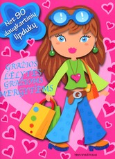 Gražios lėlytės gražioms mergytėms. Net 90 daugkartinių lipdukų (rožinė)