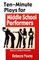 Ten-Minute Plays for Middle School Performers