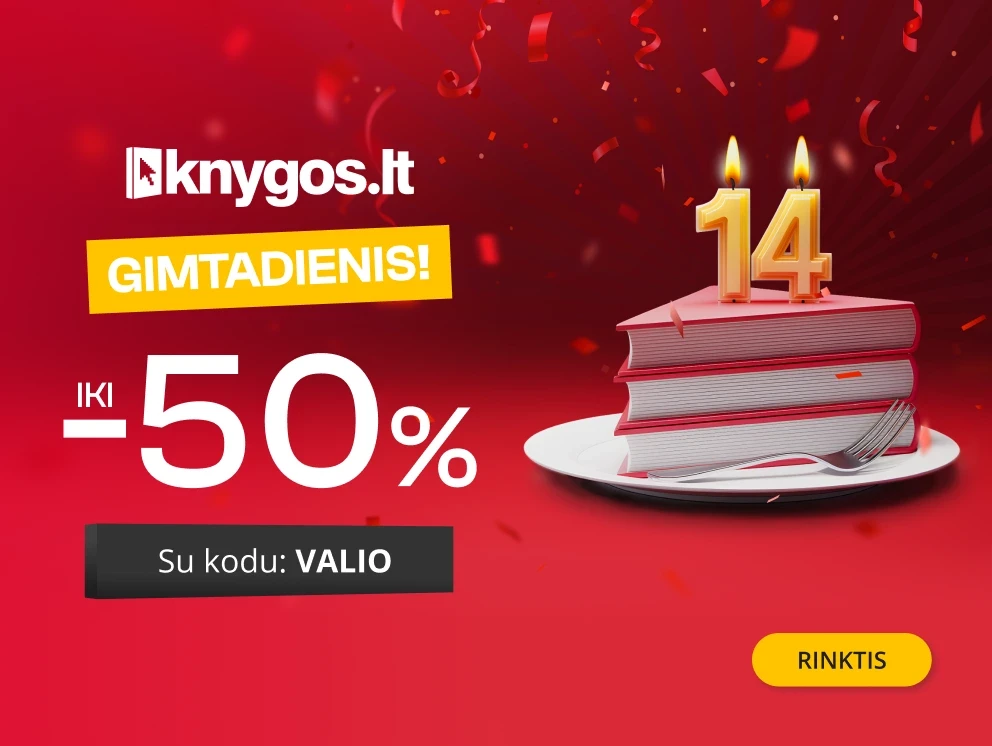 KNYGOS.LT 14-AS GIMTADIENIS - extra nuolaidos iki -50%!