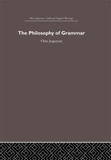 Jespersen, O: Philosophy of Grammar