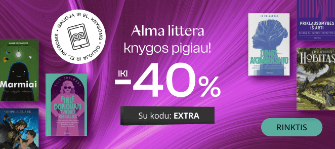 Leidyklos ALMA LITTERA knygoms iki -40% extra nuolaidos!