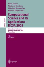 Computational Science and Its Applications - ICCSA 2003. Part 3