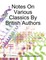 Notes On Various Classics By British Authors