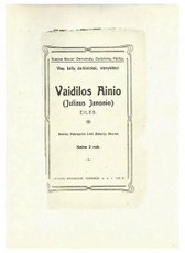 Vaidilos Aino (Juliaus Janonio) eilės