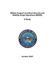 Military Support to Indirect Security and Stability Surge Operations (MISSS)